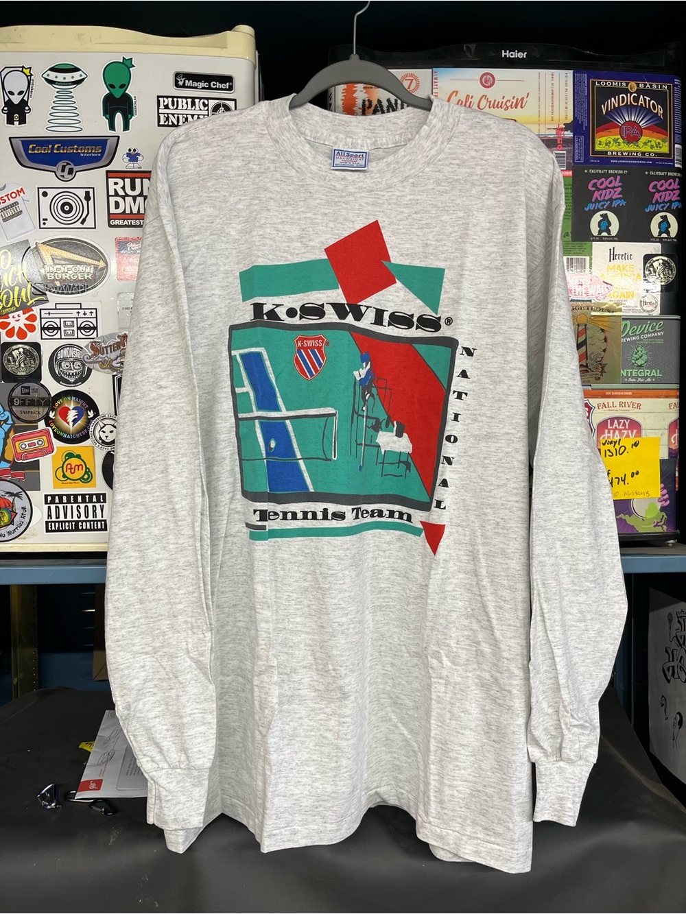 Vintage 90s K-Swiss National Tennis Team Long Sleeve Shirt